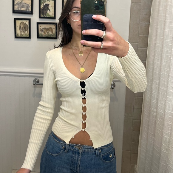 Urban Outfitters pearl button cardigan - Picture 2 of 2